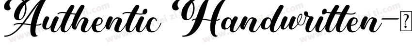 Authentic Handwritten字体转换